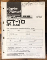 Pioneer CT-10 CT-340 Cassette  Service Manual *Original*