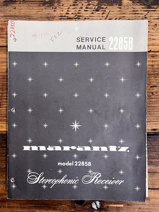 Marantz Model 2285B 2285 B Receiver  Service Manual *Original*