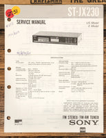 Sony ST-JX230 Tuner  Service Manual *Original*