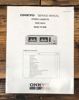 Onkyo TA-W88 Cassette Service Manual *Original*