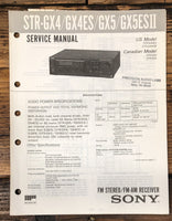 Sony STR-GX4 / GX4ES / GX5 / GX5ES II Receiver Service Manual *Original*