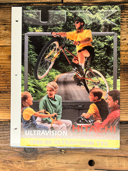 Hitachi 1998 -89 Ultravision TV   5 pg Dealer Brochure  *Original*