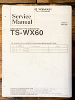 Pioneer TS-WX60 Speaker  Service Manual *Original*