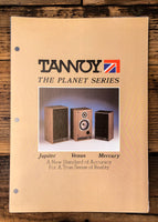 Tannoy Jupiter Venus Mercury Speaker 3pg Dealer Brochure *Orig*