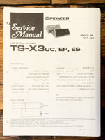 Pioneer TS-X3 Speaker  Service Manual *Original*