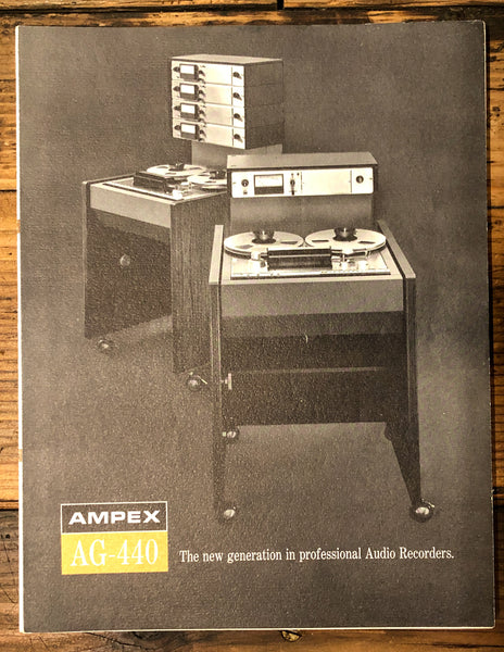 Ampex AG-440 Reel to Reel 5pg Brochure  *Original*