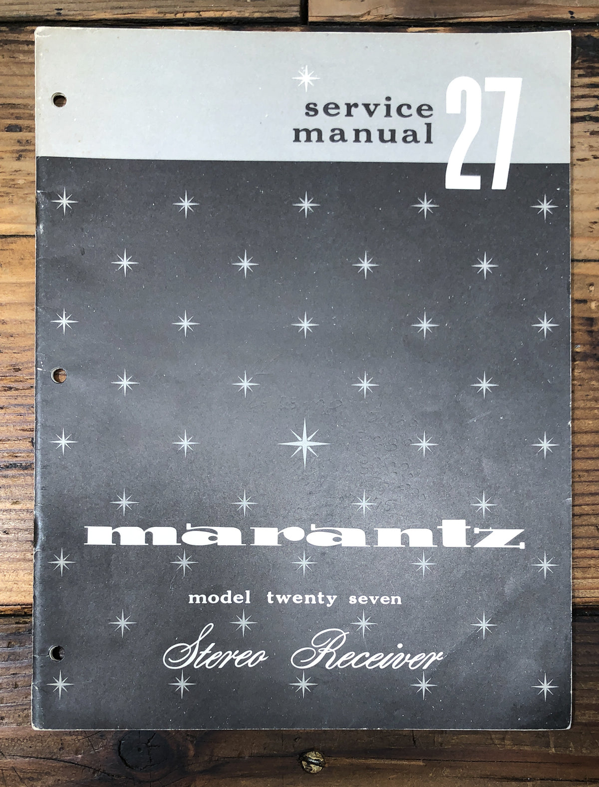 Marantz Model 27 Receiver Service Manual *Original*