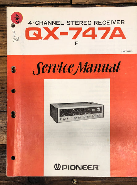 Pioneer QX-747A Receiver Service Manual *Original*
