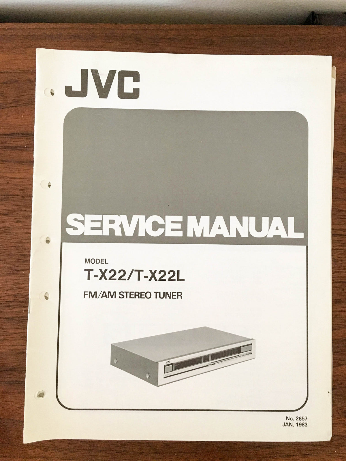 JVC T-X22 T-X22L Tuner Service Manual *Original*
