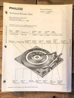 Philco Model C197 Record Changer  Service Manual *Original* #3