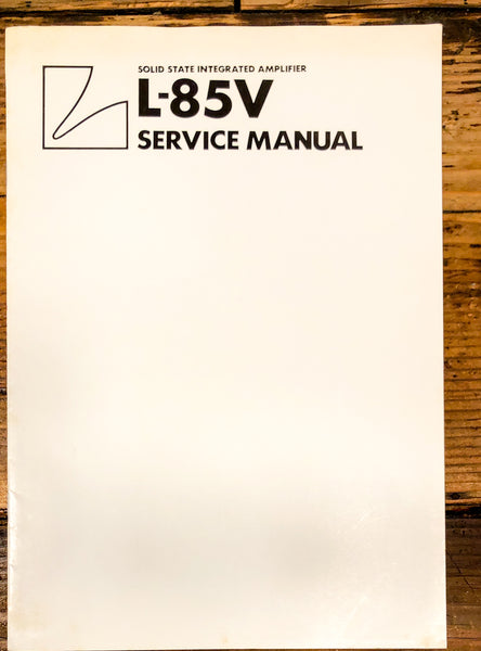 Luxman L-85V L85V Amplifier Service Manual *Original*