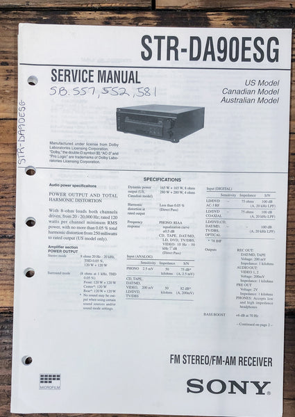 Sony STR-DA90ESG Receiver  Service Manual *Original*