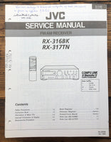 JVC RX-316 RX-317 BK TN Receiver Owner & Service Manual  *Original*