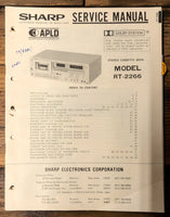 Sharp RT-2266 Cassette  Service Manual *Original*