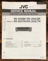 JVC RX-304 RX-305 BK TN Receiver  Service Manual *Original*
