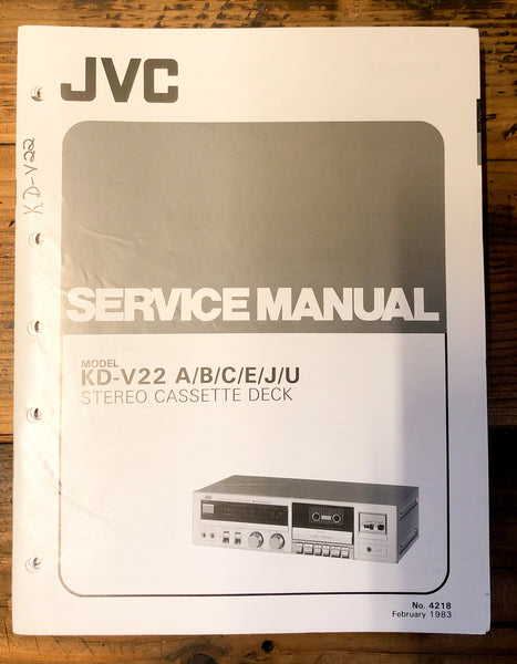 JVC KD-V22 Cassette  Service Manual *Original*