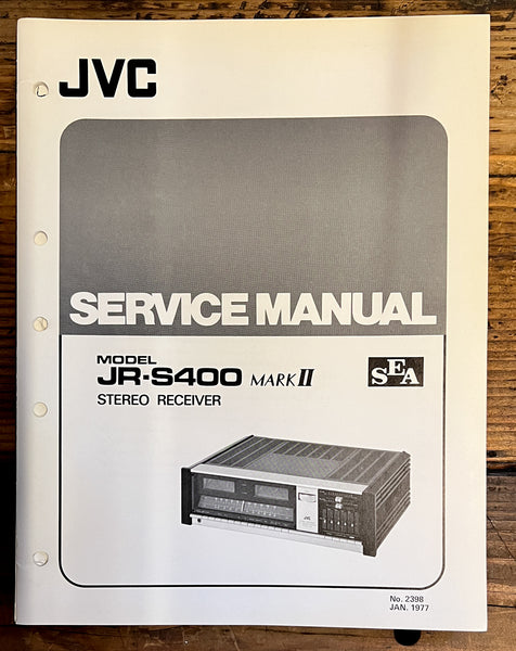 JVC JR-S400 MK2 / MKII Receiver  Service Manual *Original*