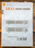 Akai EA-G40 EA-G80 Equalizer  Service Manual *Original*