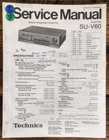 Technics SU-V60 Amplifier  Service Manual *Original*