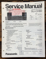 Panasonic SU-CH80 Stereo  Service Manual *Original*