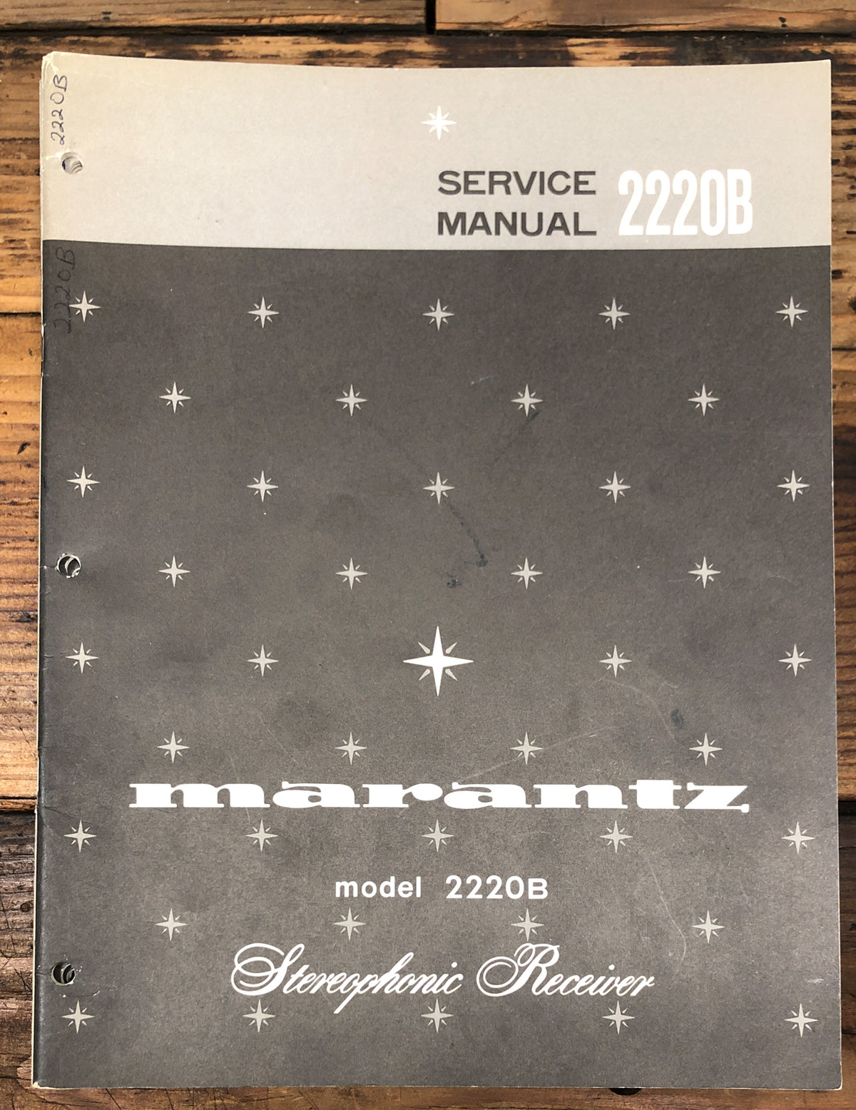 Marantz Model 2220B Receiver  Service Manual *Original*