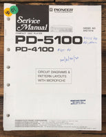 Pioneer PD-4100 PD-5100 CD Player  Service Manual *Original*