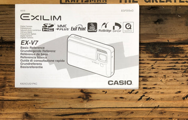 Casio EX-V7 Digital Camera Service Manual *Original*