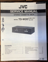 JVC TD-W20   Service Manual *Original*