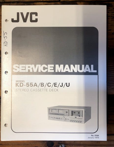 JVC KD-55A Cassette  Service Manual *Original*