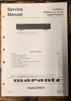 Marantz DP870 Processor  Service Manual *Original*