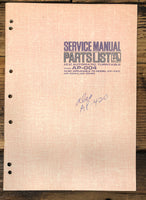 Akai AP-004AP-420 -004X Record Player / Turntable Service Manual *Original*