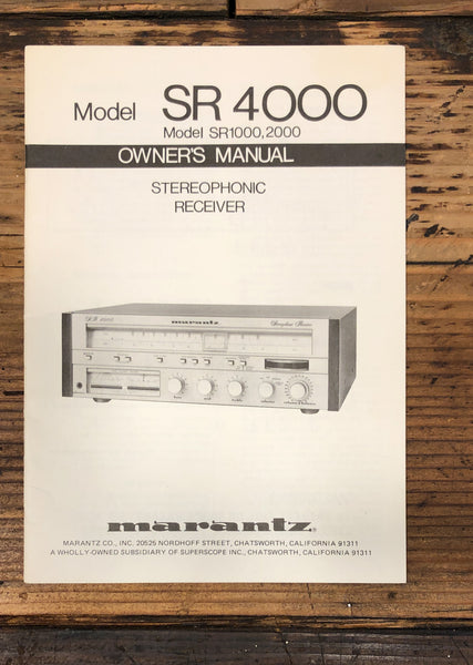 Marantz SR4000 SR1000 SR2000 Receiver Owners / User Manual *Original*