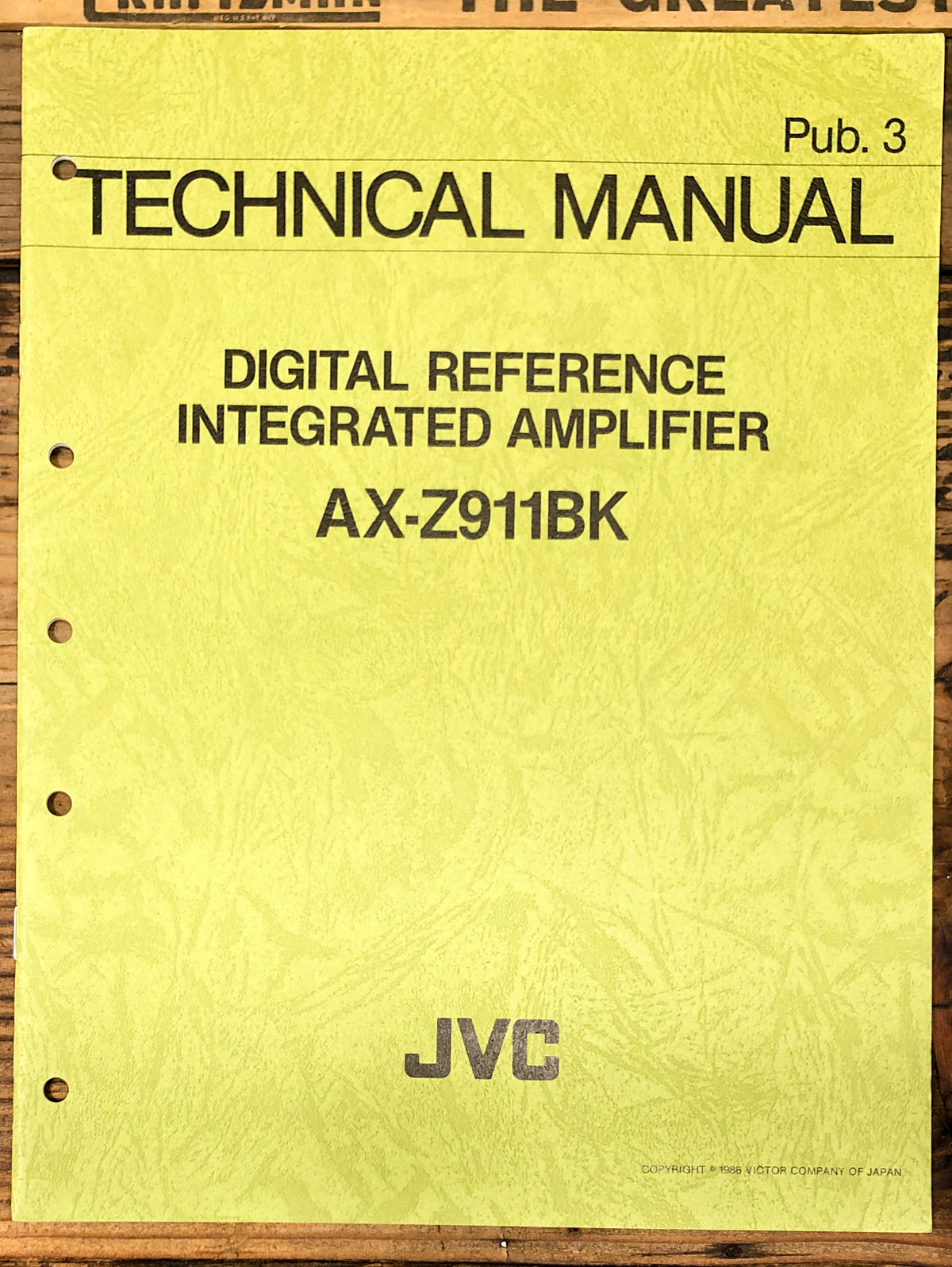 JVC AX-Z911 BK AX-Z911BK Amplifier Technical Manual  *Original*