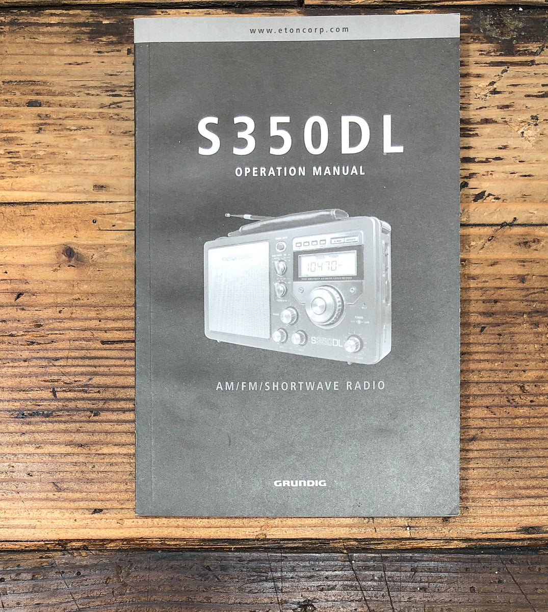 Grundig S350DL Shortwave Radio Owners / User Manual *Original*