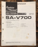 Pioneer SA-V700 Amplifier  Service Manual *Original*