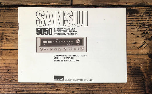 Sansui Model 5050 Receiver Owners / User Manual *Original*