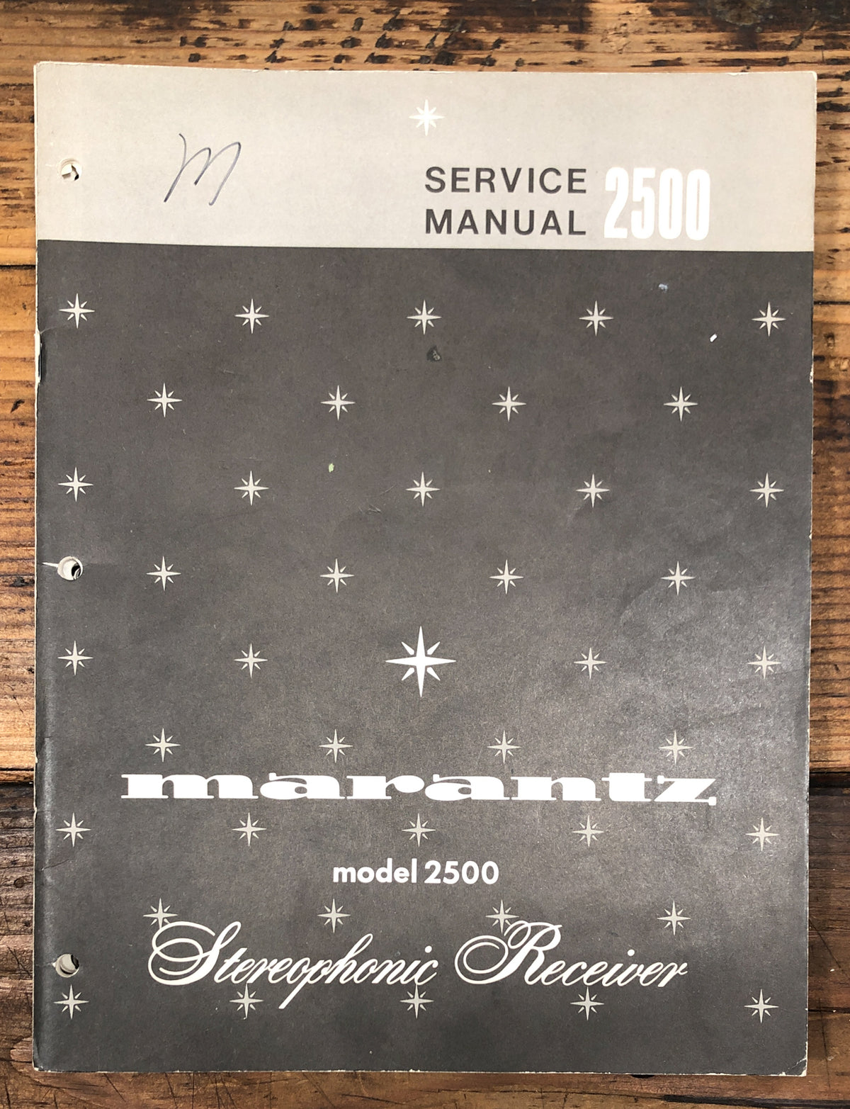 Marantz Model 2500 Receiver  Service Manual *Original*