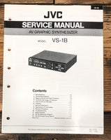 JVC VS-1B Graphic Synthesizer Service Manual *Original*