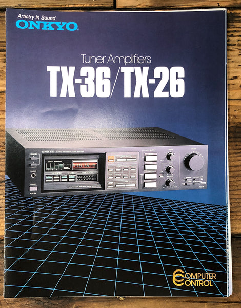 Onkyo TX-36 TX-26 Receiver 3 pg Dealer Brochure  *Original*