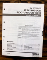 Yamaha RX-V692 RX-V692RDS Receiver  Service Manual *Original*