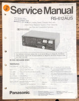 Technics RS-612AUS RS-612 AUS Cassette  Service Manual *Original*