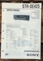 Sony STR-DE425 Receiver  Service Manual *Original*