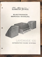 Electrovoice Landmark 100 Stereo Service Manual *Original*
