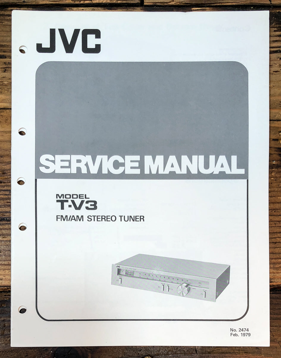 JVC T-V3 Tuner Service Manual *Original*