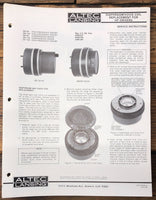 Altec Model  288-8K -16K 290-8K 291-16K HF Diaphragm  Service Manual *Original*