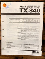 Yamaha TX-340 Tuner  Service Manual *Original*
