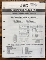 JVC FX-F3000 AX-F3000 XL-F3000 TD-F3000 Stereo  Service Manual *Original*