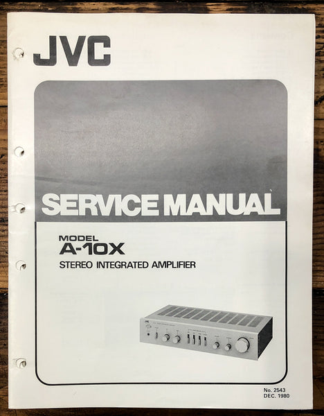 JVC A-10X Amplifier  Service Manual *Original*