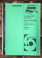 Bang Olufsen B&O Beomaster 5500 Receiver  Service Manual *Original*