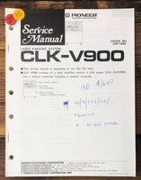 Pioneer CLK-V900 CD CDV LD Player  Service Manual *Original*